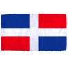 Dominican Republic Flag w/pole hem, 3x5', Nylon