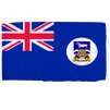 Falkland Islands Flag w/pole hem, 4x6', Nylon
