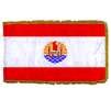 French Polynesia Flag Frg w/pole hem, 4x6', Nyl