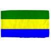 Gabon Flag w/pole hem, 5x8', Nylon