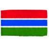 Gambia Flag w/pole hem, 5x8', Nylon