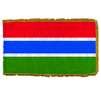 Gambia Flag Frg w/pole hem, 5x8', Nylon