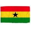 Ghana Flag w/pole hem, 4x6', Nylon