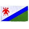 Lesotho Flag w/pole hem, 5x8', Nylon