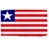 Liberia Flag w/pole hem, 2x3', Nylon