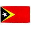 East Timor Flag w/pole hem, 4x6', Nylon