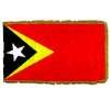 East Timor Flag Frg w/pole hem, 4x6', Nylon