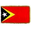 East Timor Flag Frg w/pole hem, 5x8', Nylon