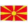 Macedonia Flag w/pole hem, 4x6', Nylon