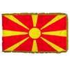 Macedonia Flag Frg w/pole hem, 2x3', Nylon