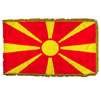 Macedonia Flag Frg w/pole hem, 4x6', Nylon