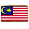 Malaysia Flag Frg w/pole hem, 2x3', Nylon