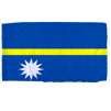 Nauru Flag w/pole hem, 2x3', Nylon