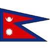 Nepal Flag w/pole hem, 2x3', Nylon