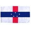 Netherlands Antilles Flag w/pole hem, 2x3', Nyl