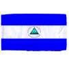 Nicaragua Flag w/Seal w/pole hem, 5x8', Nylon