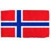 Norway Flag w/pole hem, 5x8', Nylon