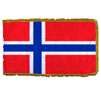 Norway Flag Frg w/pole hem, 5x8', Nylon