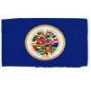 OAS Flag w/pole hem, 3x5', Nylon