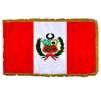 Peru Flag w/Seal Frg w/pole hem, 5x8', Nylon