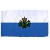 San Marino Flag w/Seal w/pole hem, 2x3', Nylon