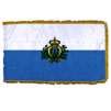 San Marino Flag w/Seal Frg w/pole hem, 4x', Nylon