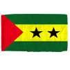 Sao Tome/Principe Flag w/pole hem, 2x3', Nylon