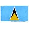 St. Lucia Flag w/pole hem, 2x3', Nylon