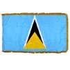 St. Lucia Flag Frg w/pole hem, 2x3', Nylon