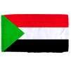 Sudan Flag w/pole hem, 2x3', Nylon