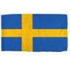 Sweden Flag w/pole hem, 5x8', Nylon