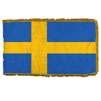 Sweden Flag Frg w/pole hem, 2x3', Nylon