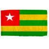 Togo Flag w/pole hem, 2x3', Nylon