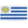 Uruguay Flag w/pole hem, 5x8', Nylon