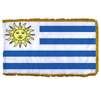 Uruguay Flag Frg w/pole hem, 2x3', Nylon