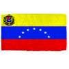 Venezuela Flag w/Seal w/pole hem, 5x8', Nylon