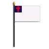 Christian Flag on Staff, 8x12", Polyester