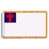 Christian Flag Frg w/pole hem, 2x3', Nylon