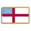 Episcopal Flag Fringed w/pole hem, 4x6', Nylon