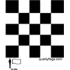 Black & White Checkered Flag, 3x5', Nylon