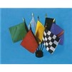 Auto Racing Flag Set on Staff, 4x6", Polyester