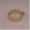 Indoor Flag Ring, for 1 1/8" Diameter Pole, Gold Aluminum