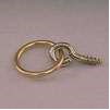 Cord & Tassel Ring for Wood Pole, 15/16", Metal