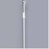 Flag/Banner Pole, 39.5 to 72", Aluminum Silver