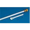 Display Flagpole Set, 5', Fiberglass White