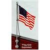 Vertical Wall Flagpole Set, 6', Aluminum