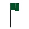 Flag Marker on Wire Green-100 ct, 4x5"x36", Plastic