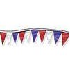 Pennant Streamer Red, White & Blue, 60', Plas