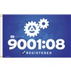 ISO 9001:2008 Flag ,4x6', Nylon