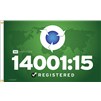 ISO 14001 Flag, 3x5', Nylon